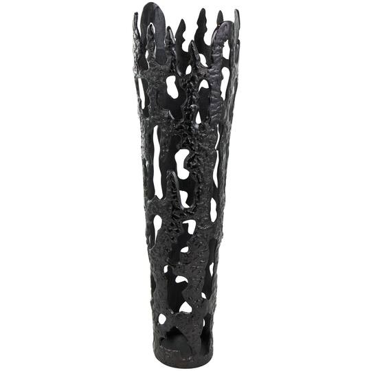 31" Contemporary Aluminum Melting Drip Vase